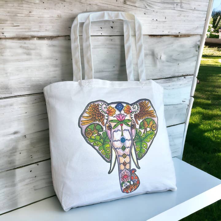 Mabula's head Tote Bag - Large for wholesale by EarthArt International
