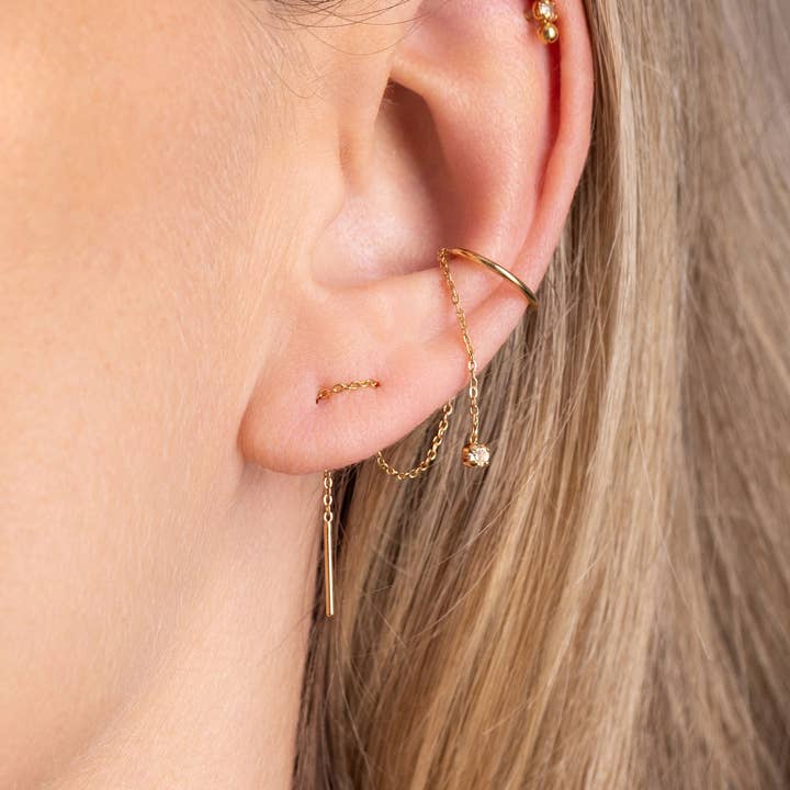 April Please - Wholesale Cuff/Wrap Earrings - MAEL chain earring5