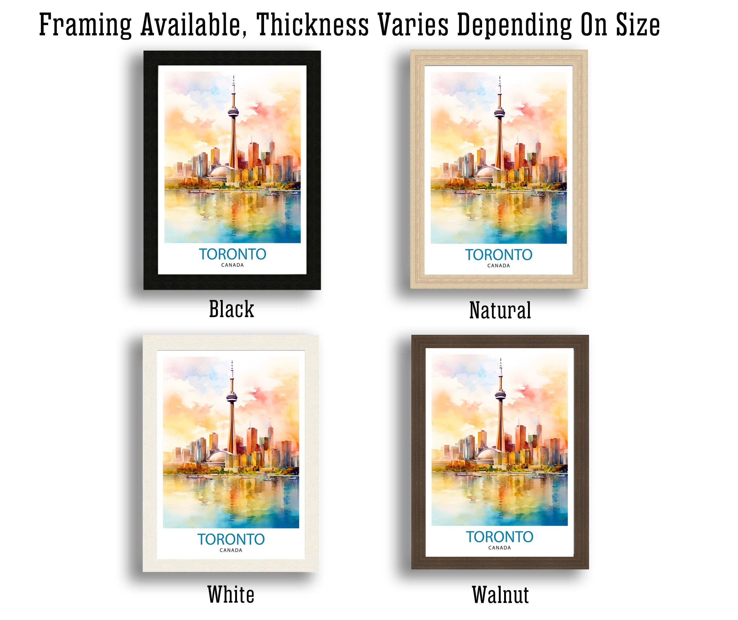 InkNPrintz – wholesale Art print – Toronto Canada Travel Poster Toronto Wall Art Canada Illustration Travel Poster Gift for Toronto Lover Canada Home Decor6