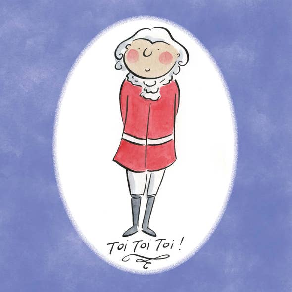 Toi toi toi good luck card for wholesale by Inky Blue Ltd t/a Holy Mackerel