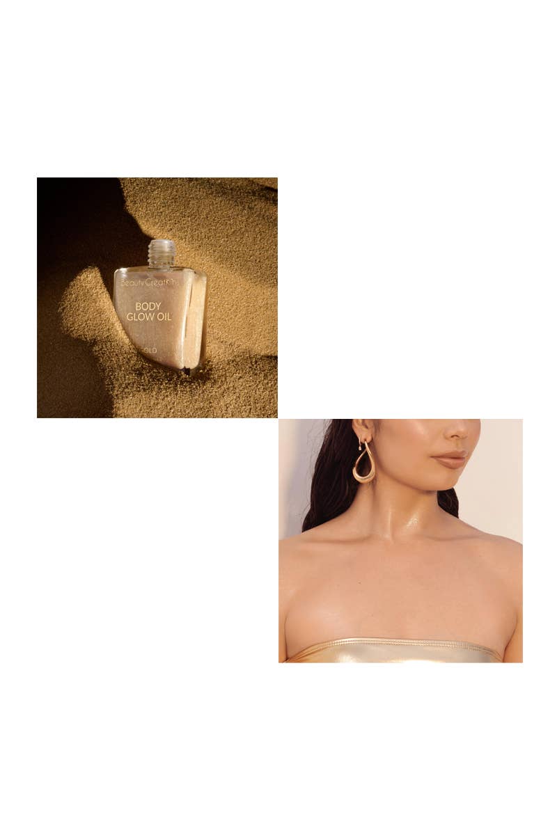 PINEAPPLE Beauty - Wholesale Bath/Body Oil - Beauty Creations GBO-DISPLAY Body Glow Oil - 12pc6