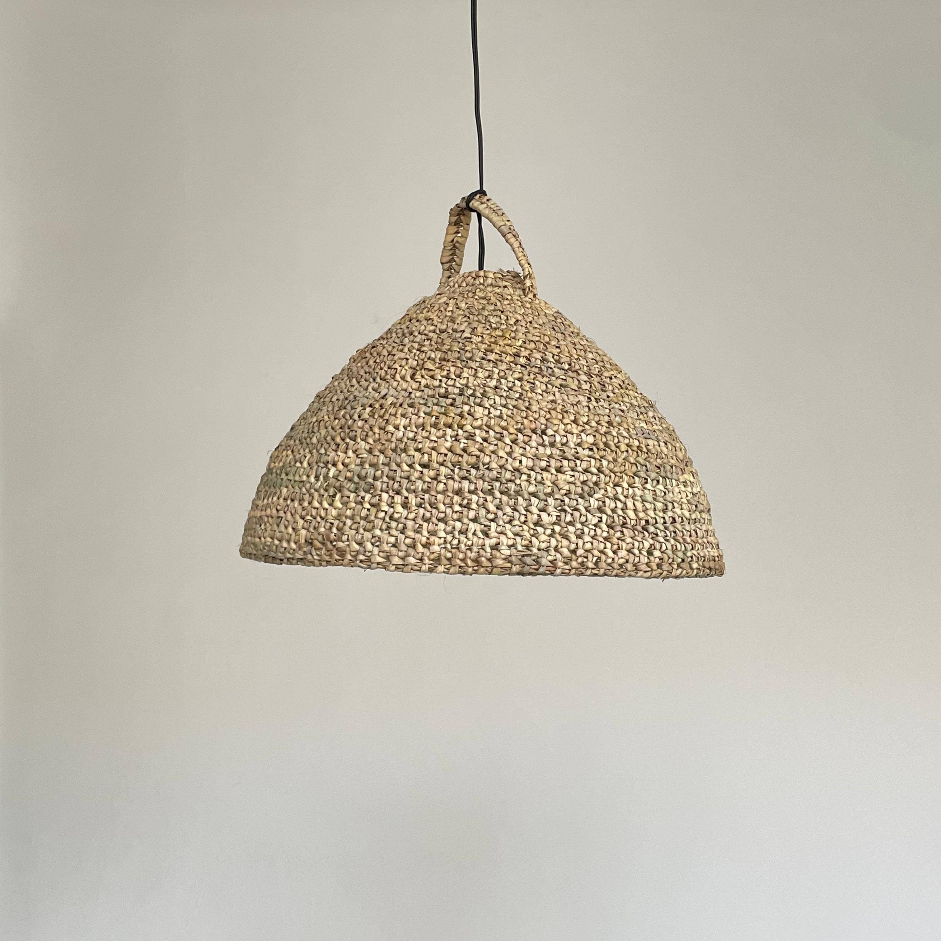 LeBazare - Vente Lustre/Suspension - Handwoven Wicker Dome Pendant – Natural & Timeless Design3