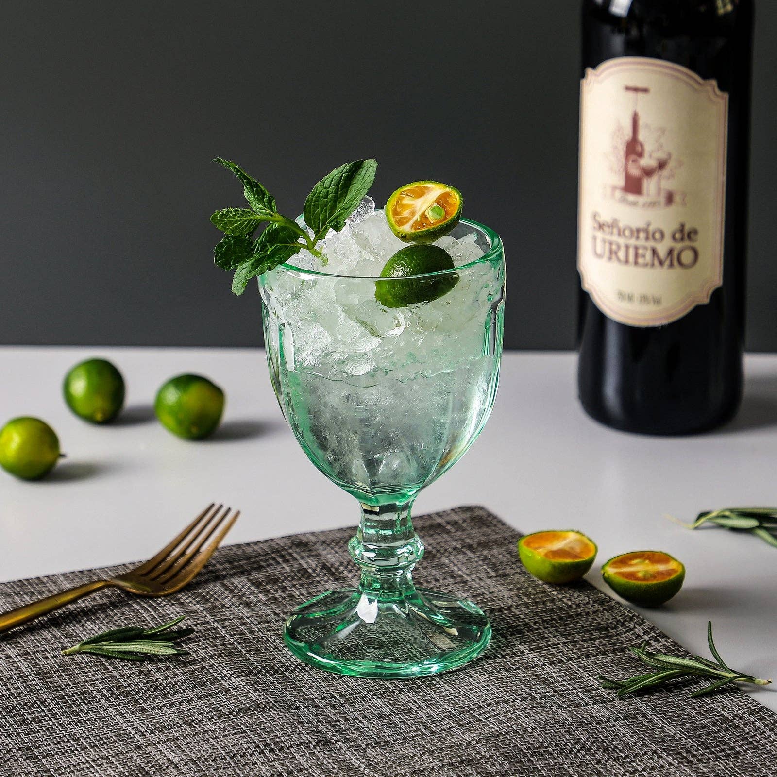 Everest Global - Wholesale Cocktail/Liquor Glass - Vintage Embossed Goblet Glasses set of 66