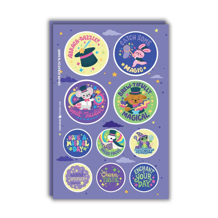 Abraca-dazzle für den Großhandel von Four Bears Sticker Club