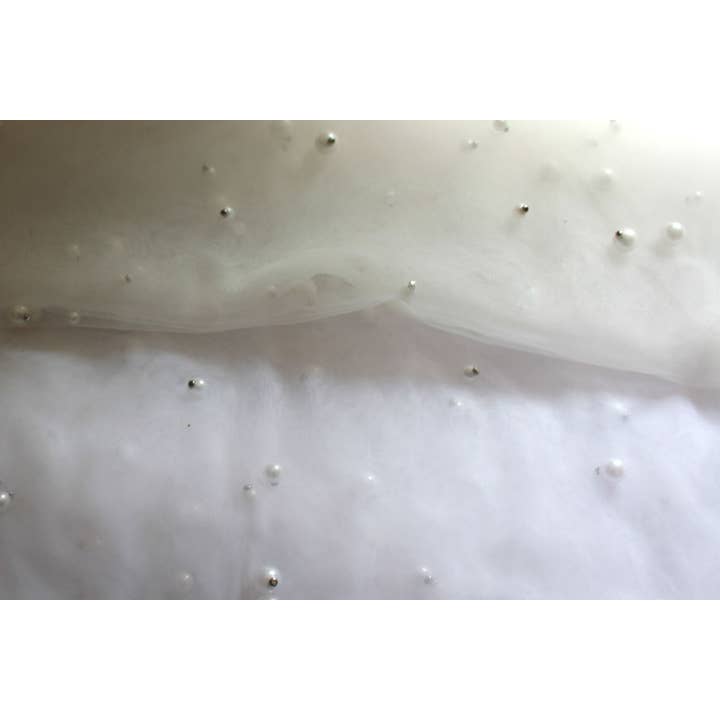 Rose Red Bridal - Vendita all'ingrosso Velo - Donna - Velo da sposa boho drappeggiato con perle//morbido velo in tulle inglese Wi5