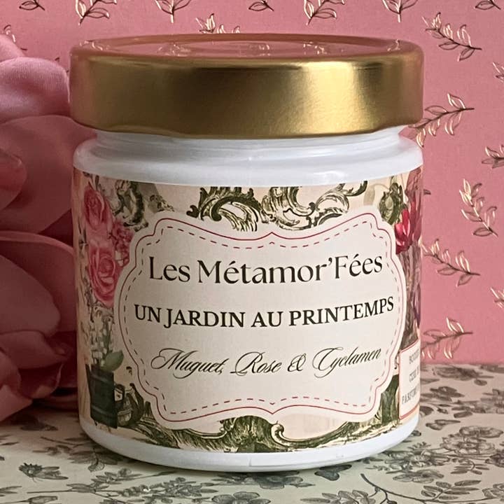 Kaars Een Tuin in de Lente Lelietje-van-dalen Roos en Cyclamen Best S voor wholesale door Les Métamor'Fées