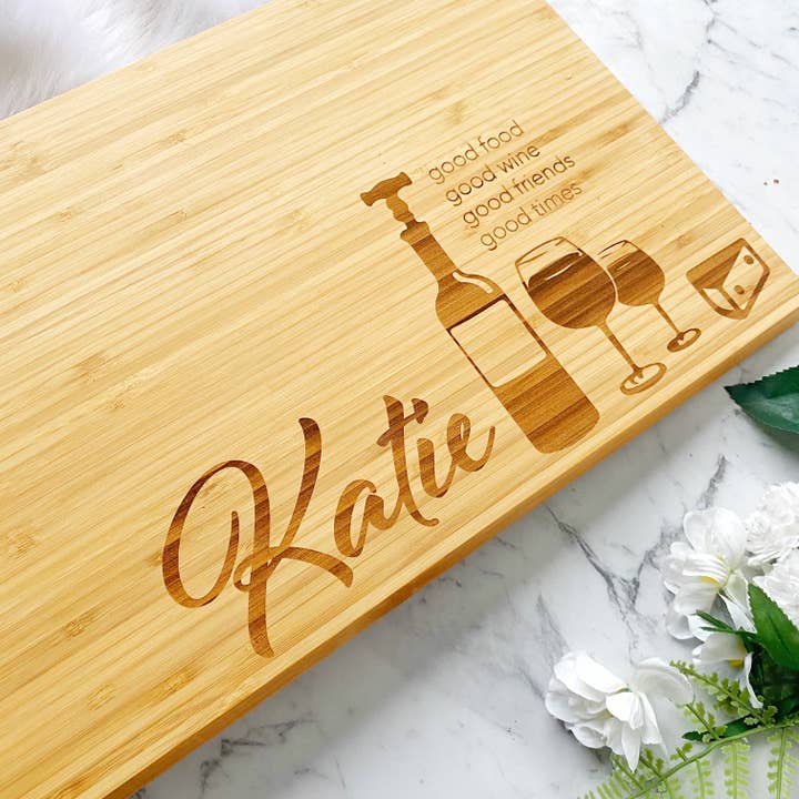 Large Personalised Chopping boards for wholesale by Lavender Co Creative