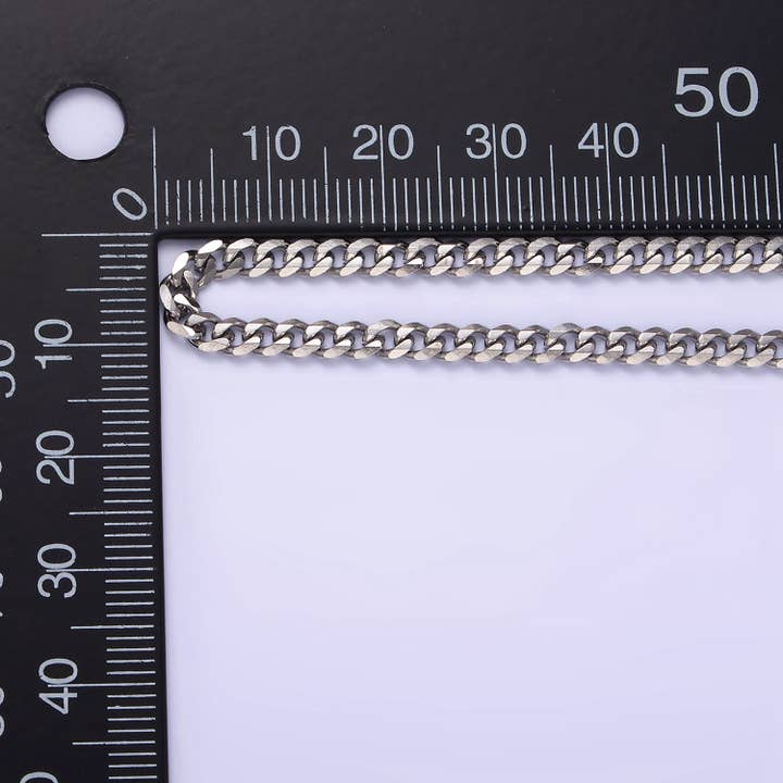 Aim Eternal - Wholesale Link & Chain Necklace - Stainless Steel 3.4 mm Curb Chain Men's Necklace