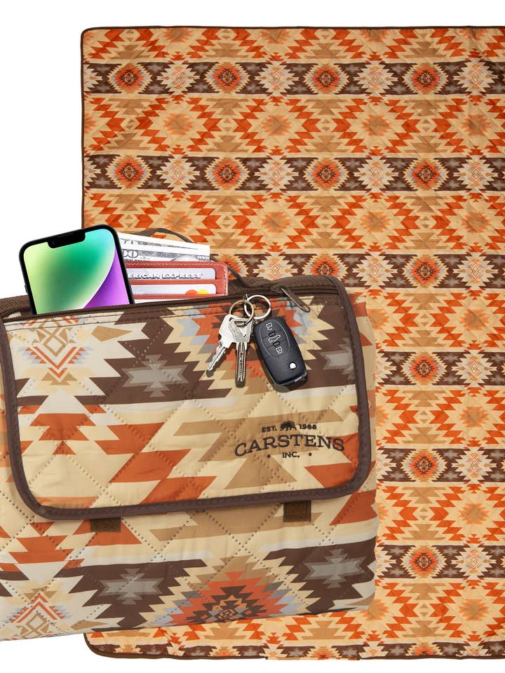 Aztec Printed Stripe Picnic Blanket and other Purchase Wholesale aztec. Free Returns & Net 60 Terms on Faire trending on Faire.