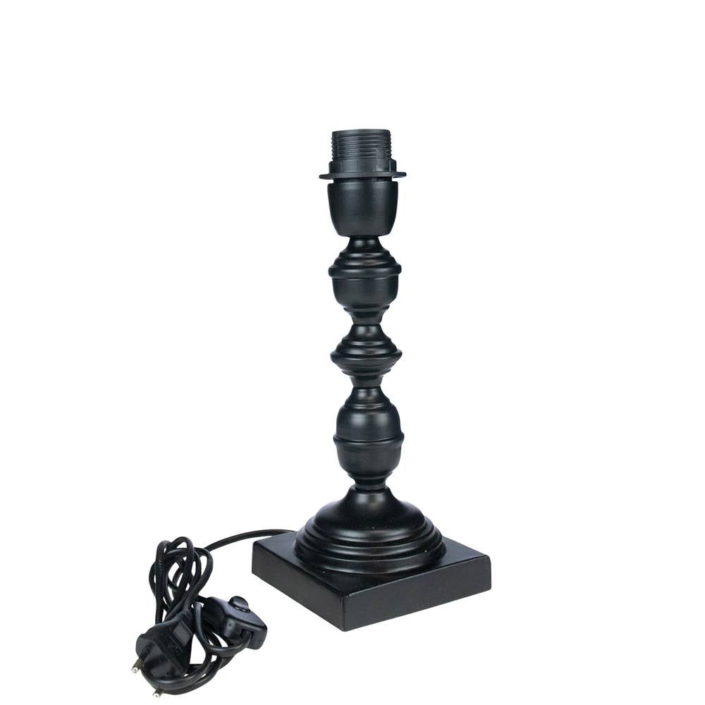 Mars & More - Brand of B Living - Wholesale Decorative Tabletop Object - lamp base ornament black 11x11x30cm1
