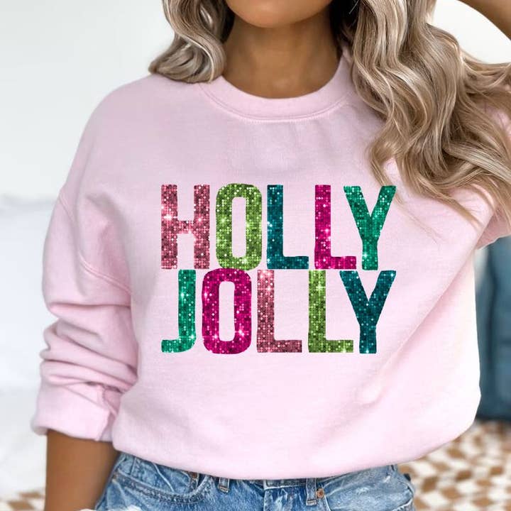 *HOLLY JOLLY* CHRISTMAS CREWNECK SWEATSHIRT* and other Purchase Wholesale holly jolly sequin. Free Returns & Net 60 Terms on Faire trending on Faire.