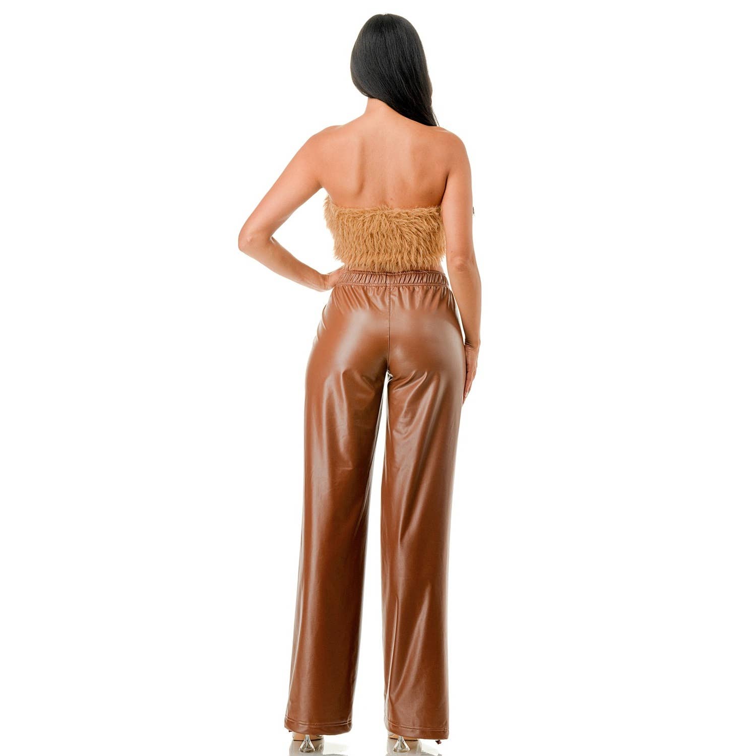 omgstyles - Wholesale Pants - Women's - LINED FLEECE FAUX LEATHER PANT11