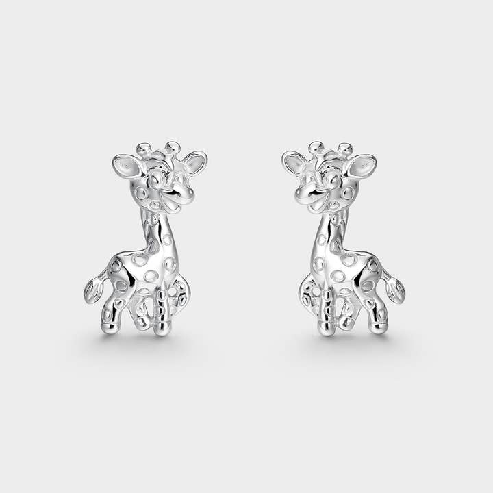 Sølvøreringe KIDS giraf for engroshandel hos Itemporality