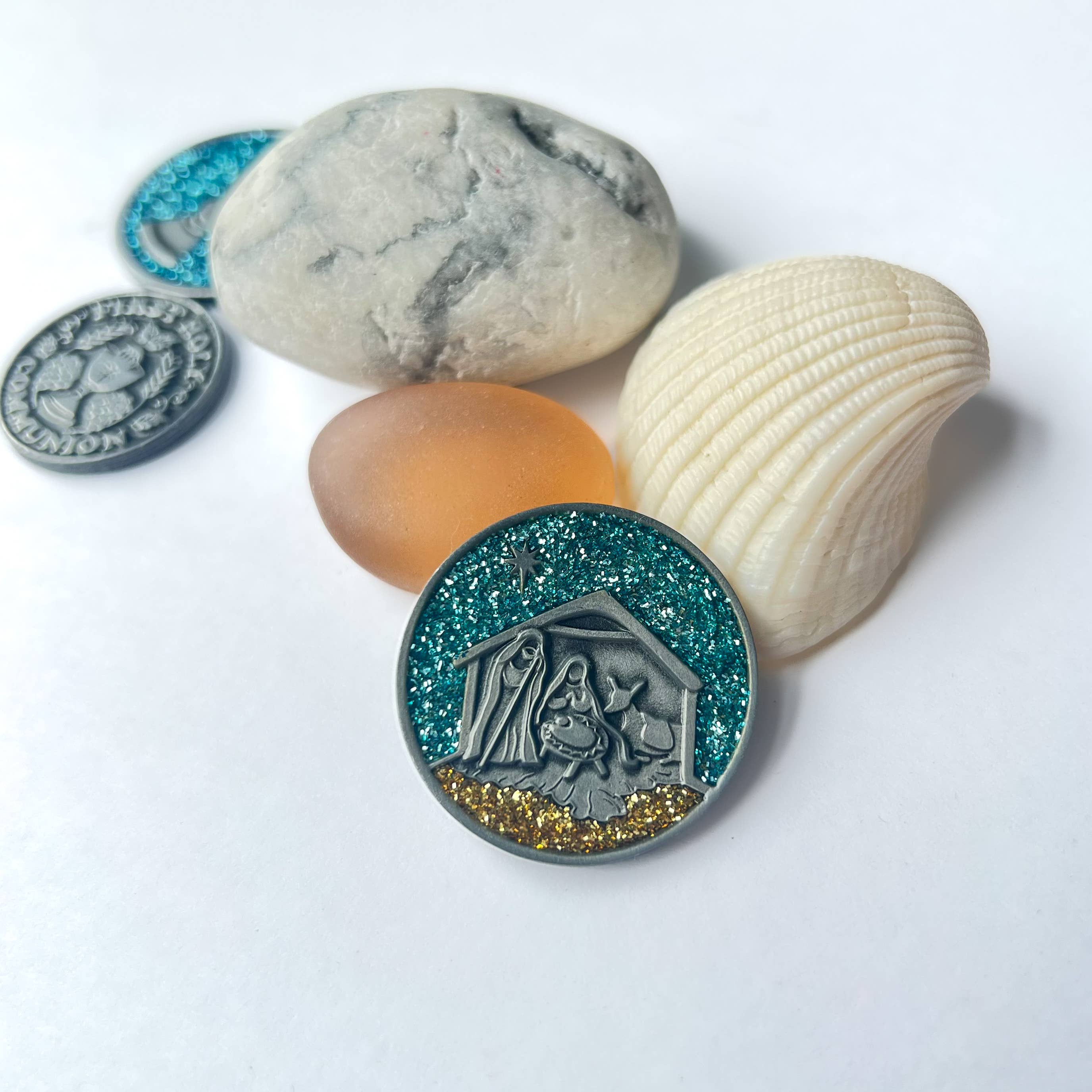 Abbey + CA Gift - Vendita all'ingrosso Moneta/gettone ricordo - Gettone tascabile della Natività di Gesù è la ragione1