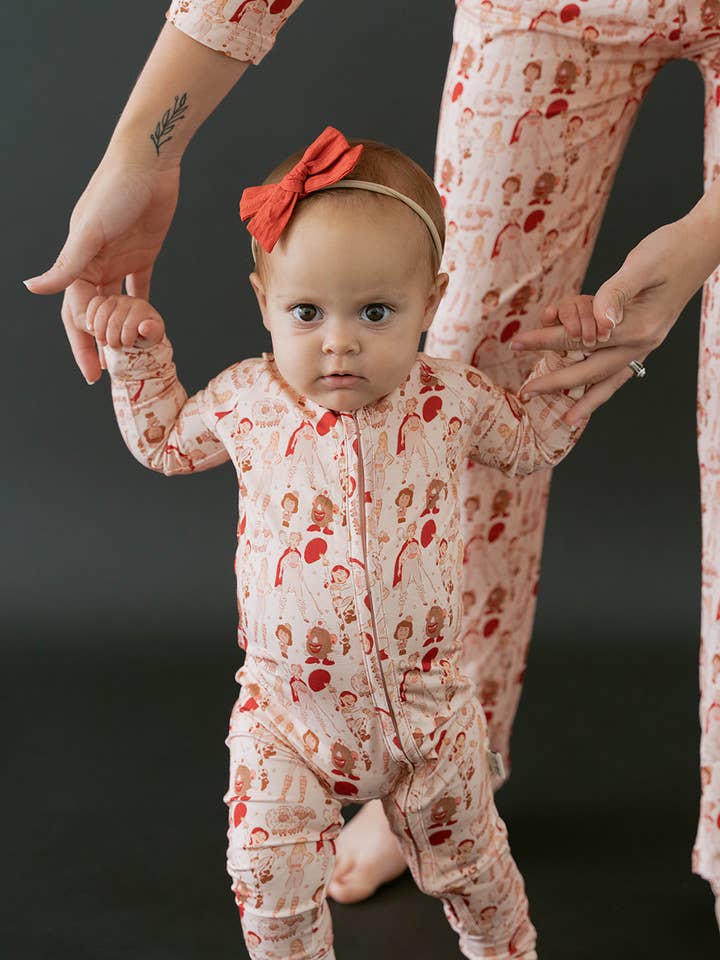 Ellie Sue - Wholesale Jumpsuit - Baby - Girl Power Zipper Romper