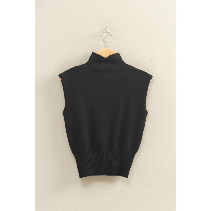 Double Zero - Wholesale Knit Sweater - Women's - High Neck Sleeveless Knit Top16