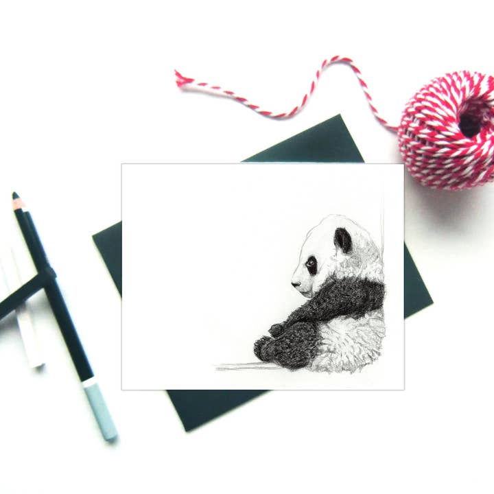 Baby Panda hälsningskort för wholesale av LE NID atelier