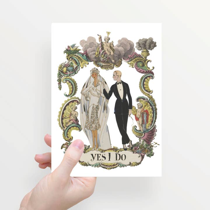 Lylies – Großhandel Hochzeitskarte – Hochzeitsgrußkarte mit Doppelfalz und Umschlag aus Museumskollektion