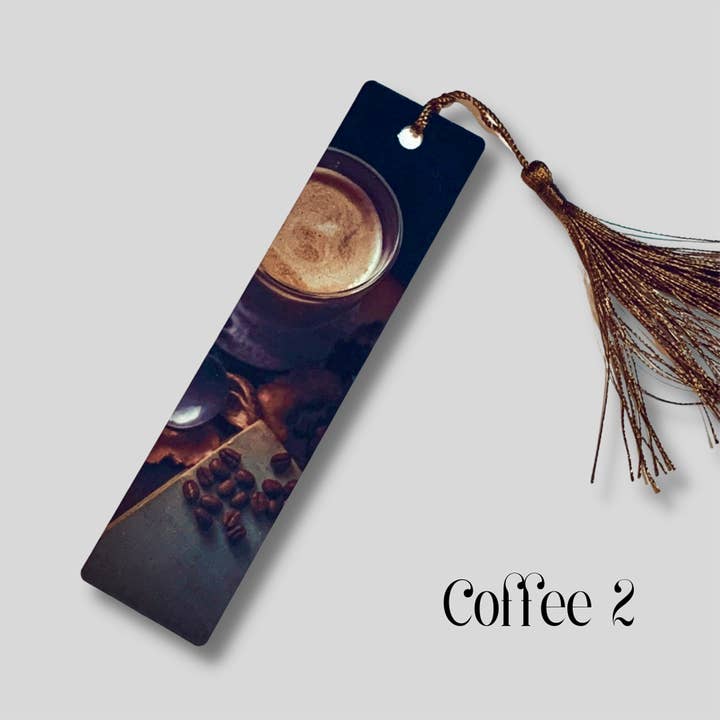Graphic Design by Pam - Wholesale Bookmark - Coffee 2 Bookmark | Metal Bookmark for Coffee Lover