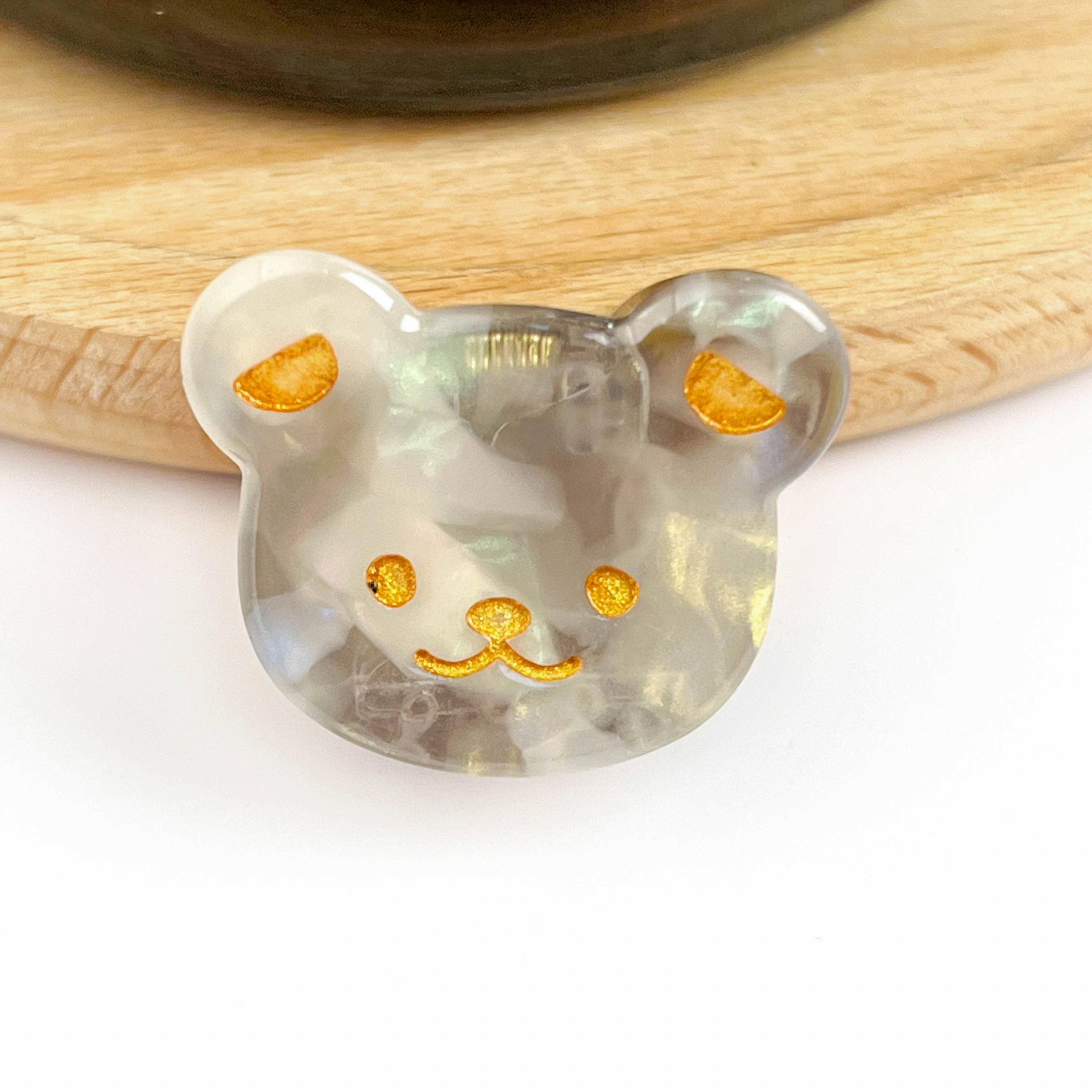 TheDivaSoap - Wholesale Hair Clip - Kids - Cute Bear Head Mini Claw Clip, Acetate Children's Hair Clip2