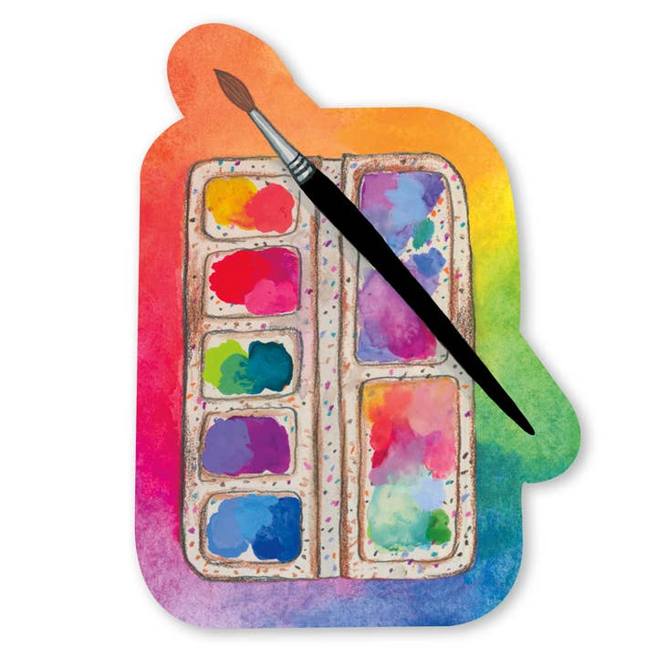 Paint Palette Sticker for wholesale by Party Mouse Studio