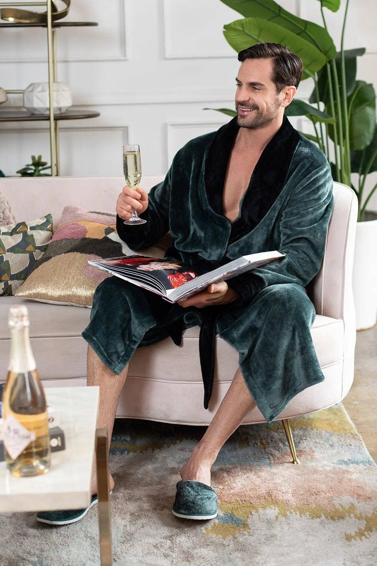 Lotus Linen - Wholesale Robe - Men's - Cozy Mens Plush Robes – Built for Comfort, Designed to Last34