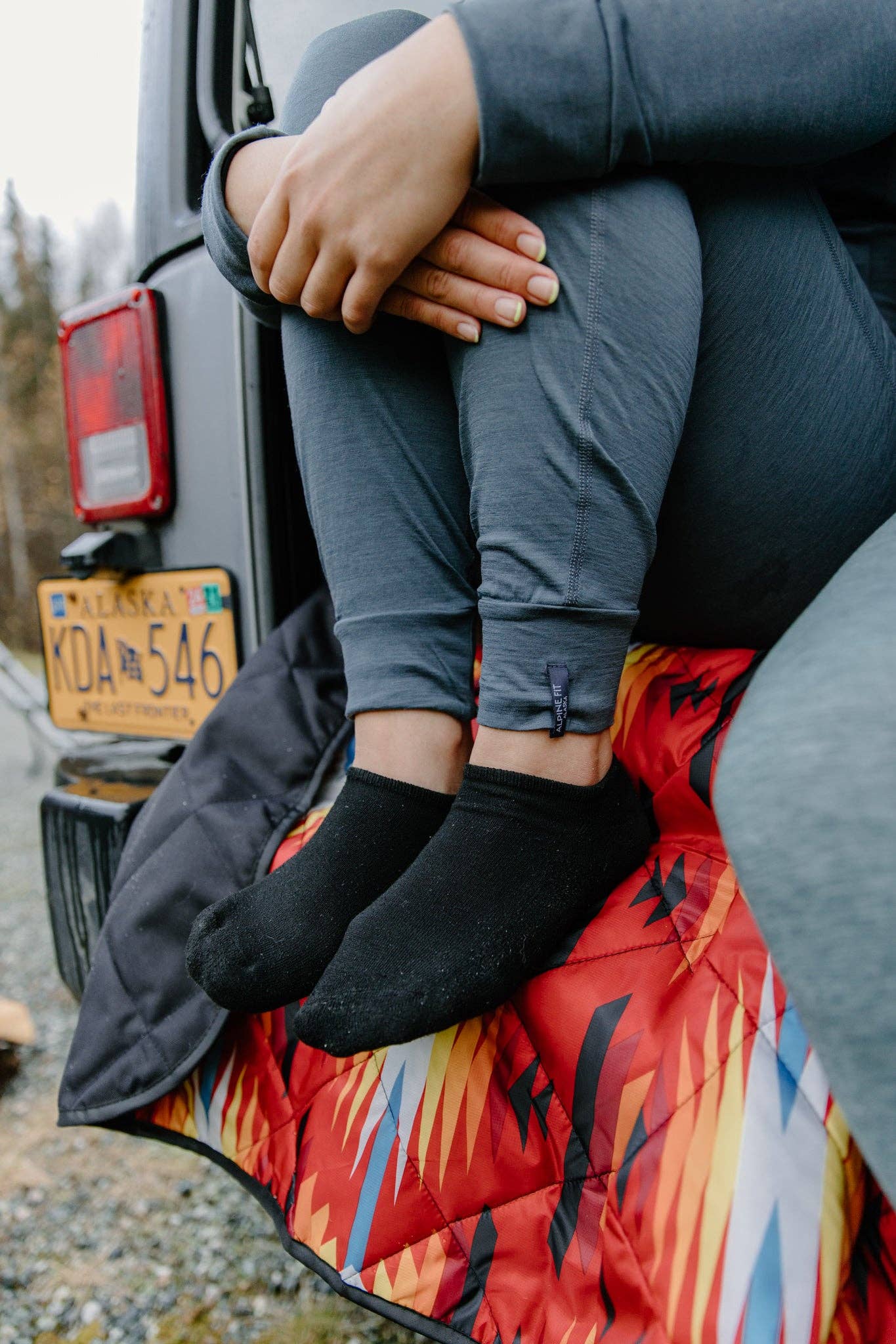 Slate Katabatic Merino Wool Base Layer Bottoms for wholesale on Faire7