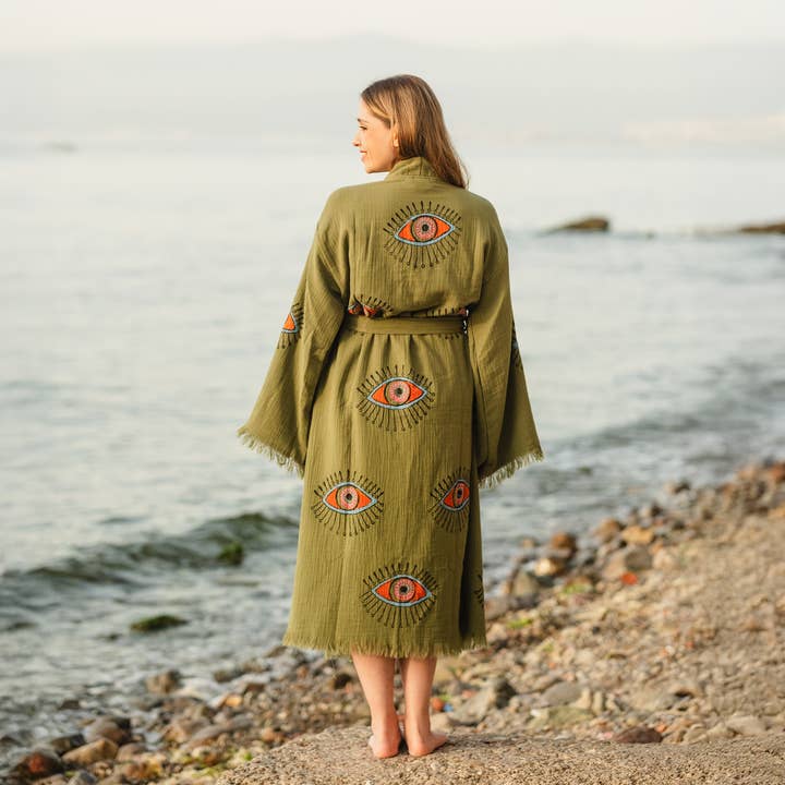 Green Evil Eye Robe and other Purchase Wholesale mozart likör. Free Returns & Net 60 Terms on Faire trending on Faire.