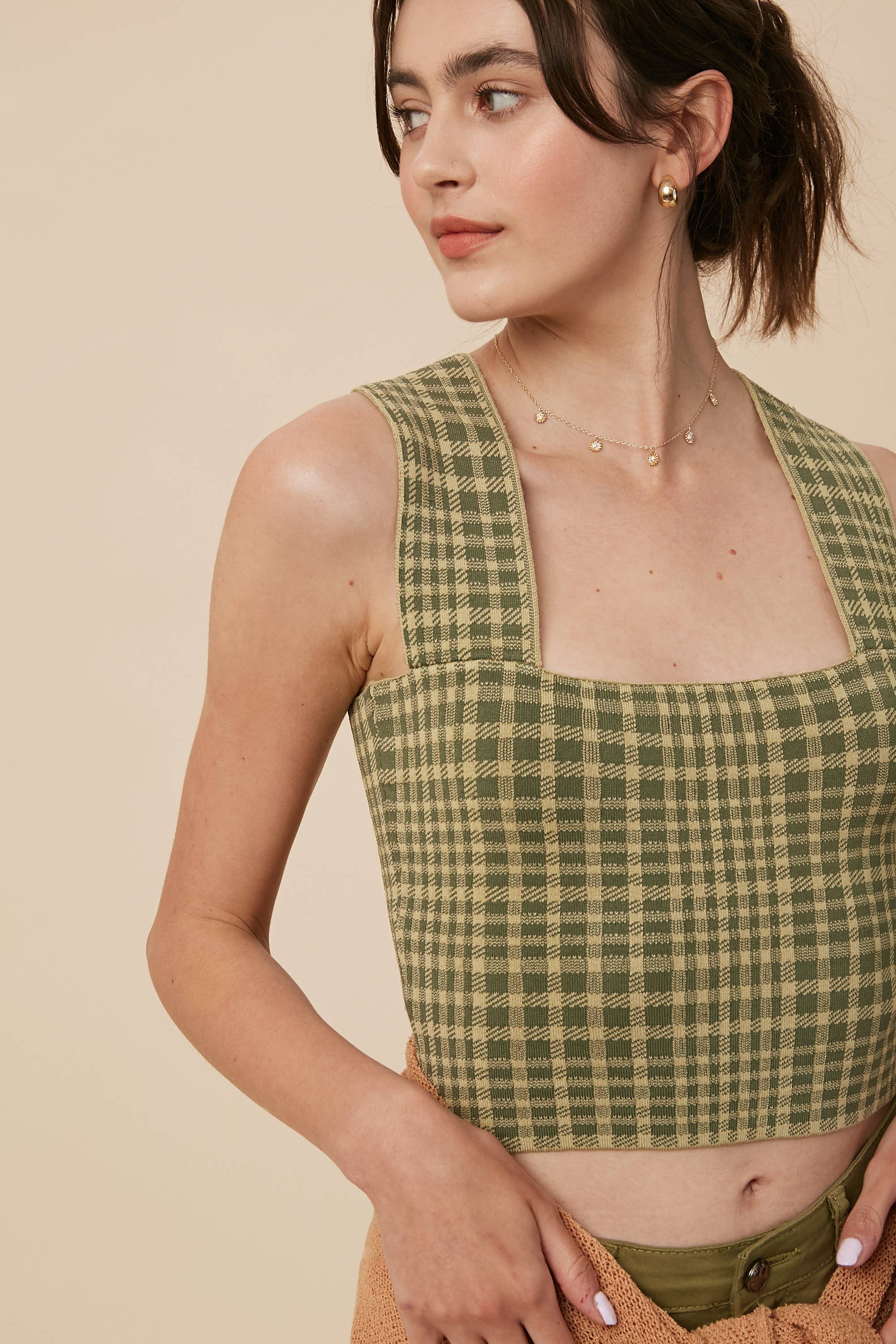 Listicle - Vente Sous-vêtements sculptants – femme - Brami en tricot à carreaux7