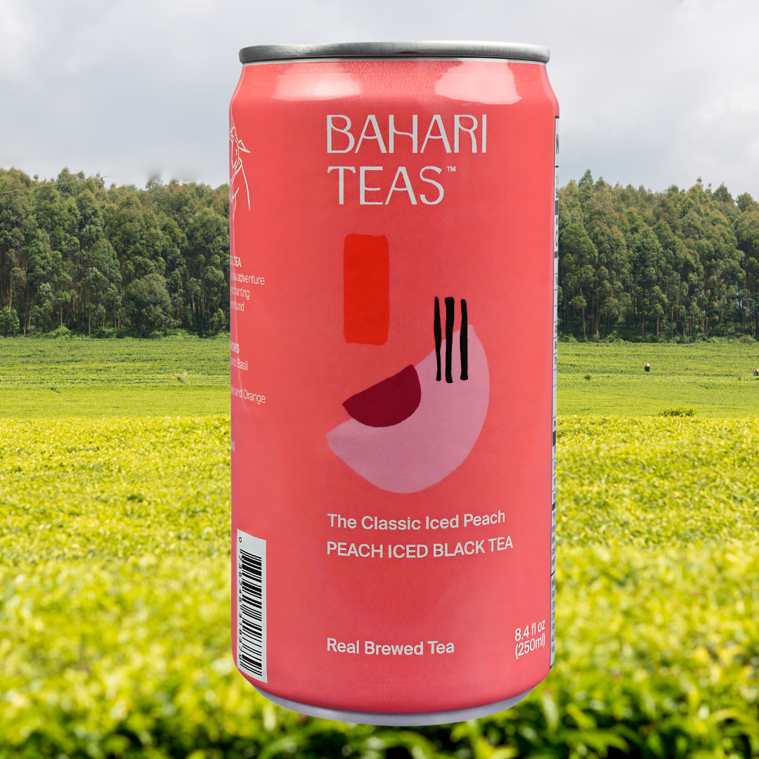 Bahari Teas - Vente Thé glacé - Boisson en conserve au thé noir glacé du Kenya - Pêche2