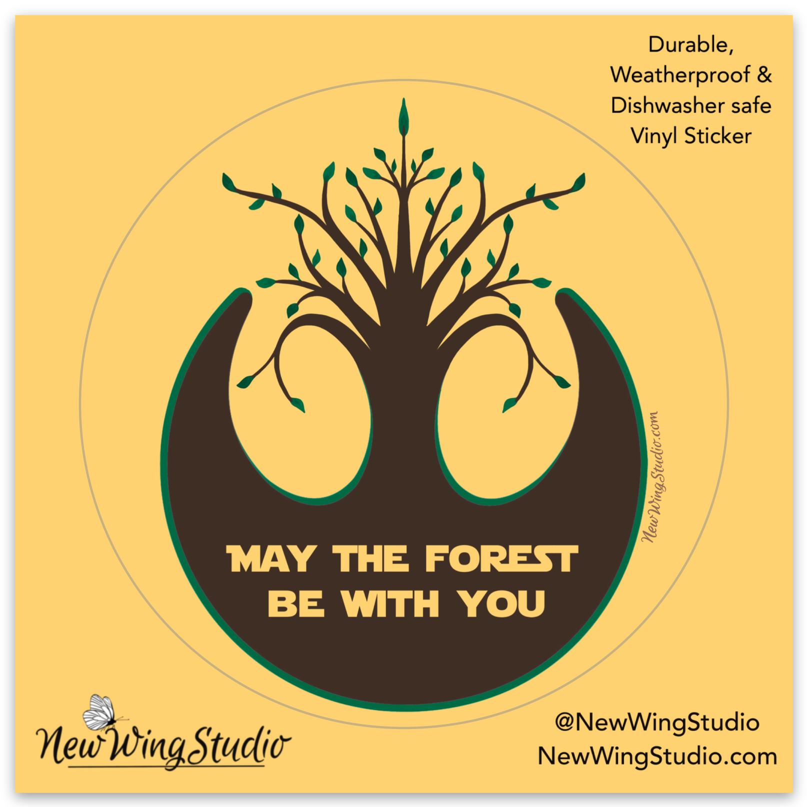 New Wing Studio - Wholesale Sticker - May The Forest Be With You STICKERS4