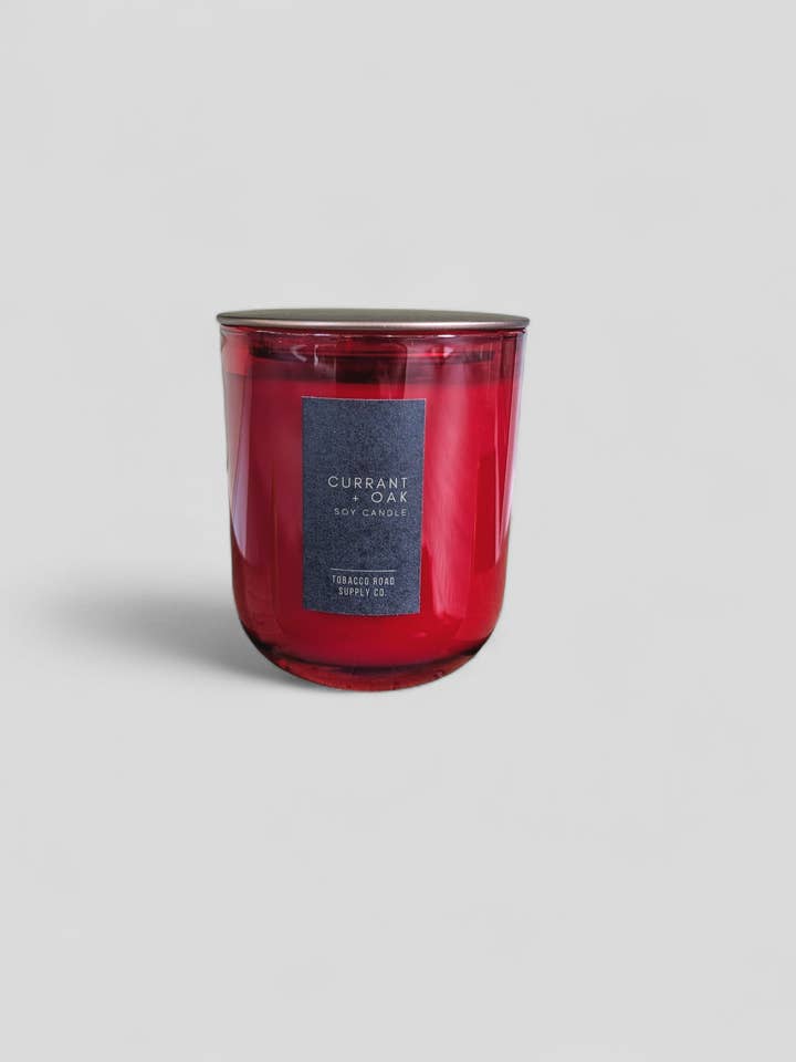 Vela de Soja de Groselha + Carvalho - 12 oz. por atacado de Tobacco Road Supply Co.