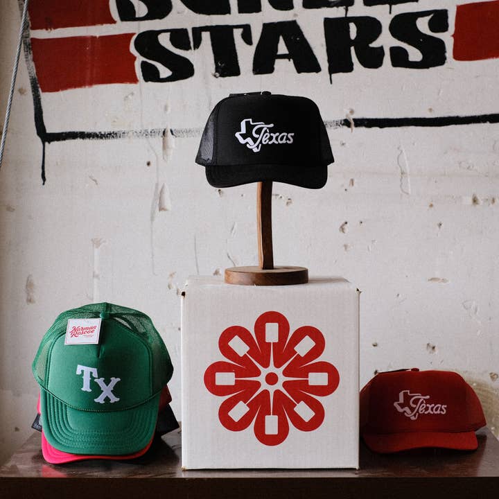 Classic Foam Trucker Texas Hat for wholesale by NORMAN ROSCOE