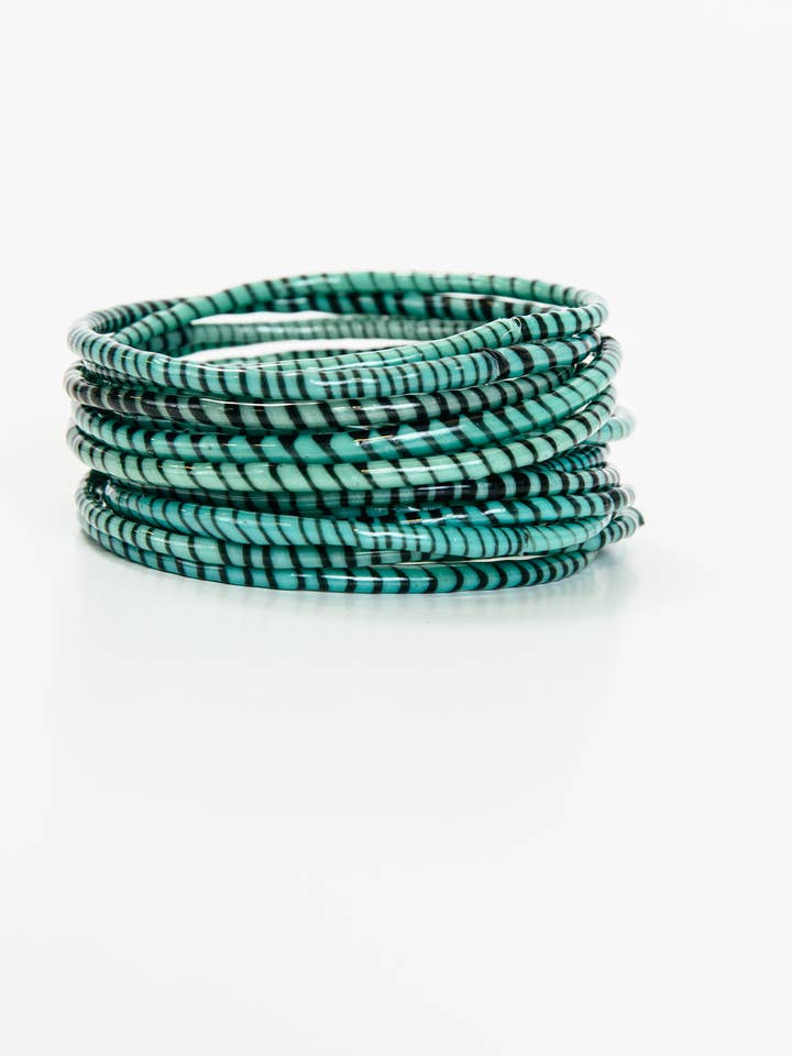 Beach Bangles - Stormy Turquoise for wholesale by BECASA