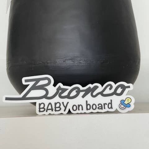 Aufkleber - Bronco Baby on Board Boy für den Großhandel von Little Smarties YYC