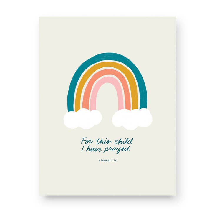 Rainbow Baby Art Print for wholesale by Naomi Paper Co.