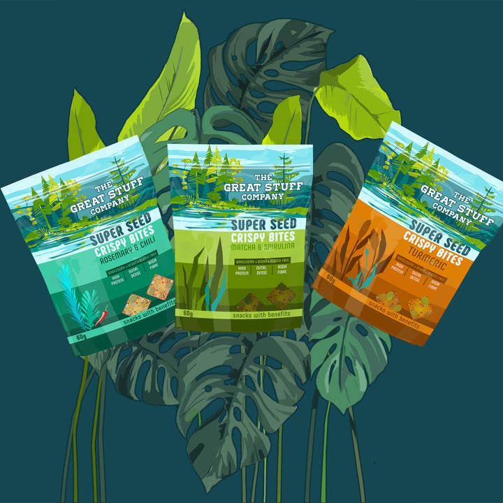 Super Seed Bites Selection Box - 3 Flavours - 10 x 60g bags - Gluten Free for wholesale by The Great Stuff Company Ltd.