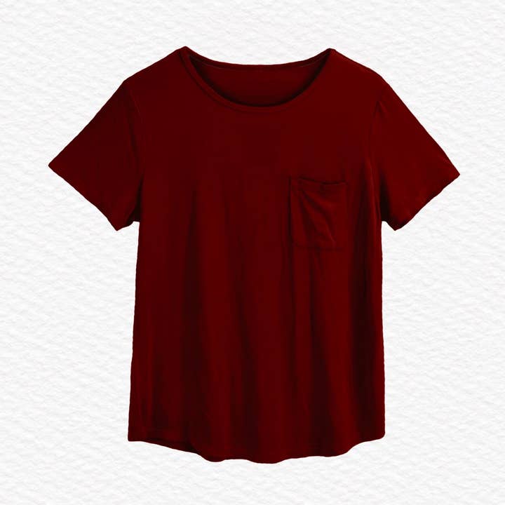 Wiley Threads - Wholesale T-Shirt - Women's - Burgundy Women's Tee0