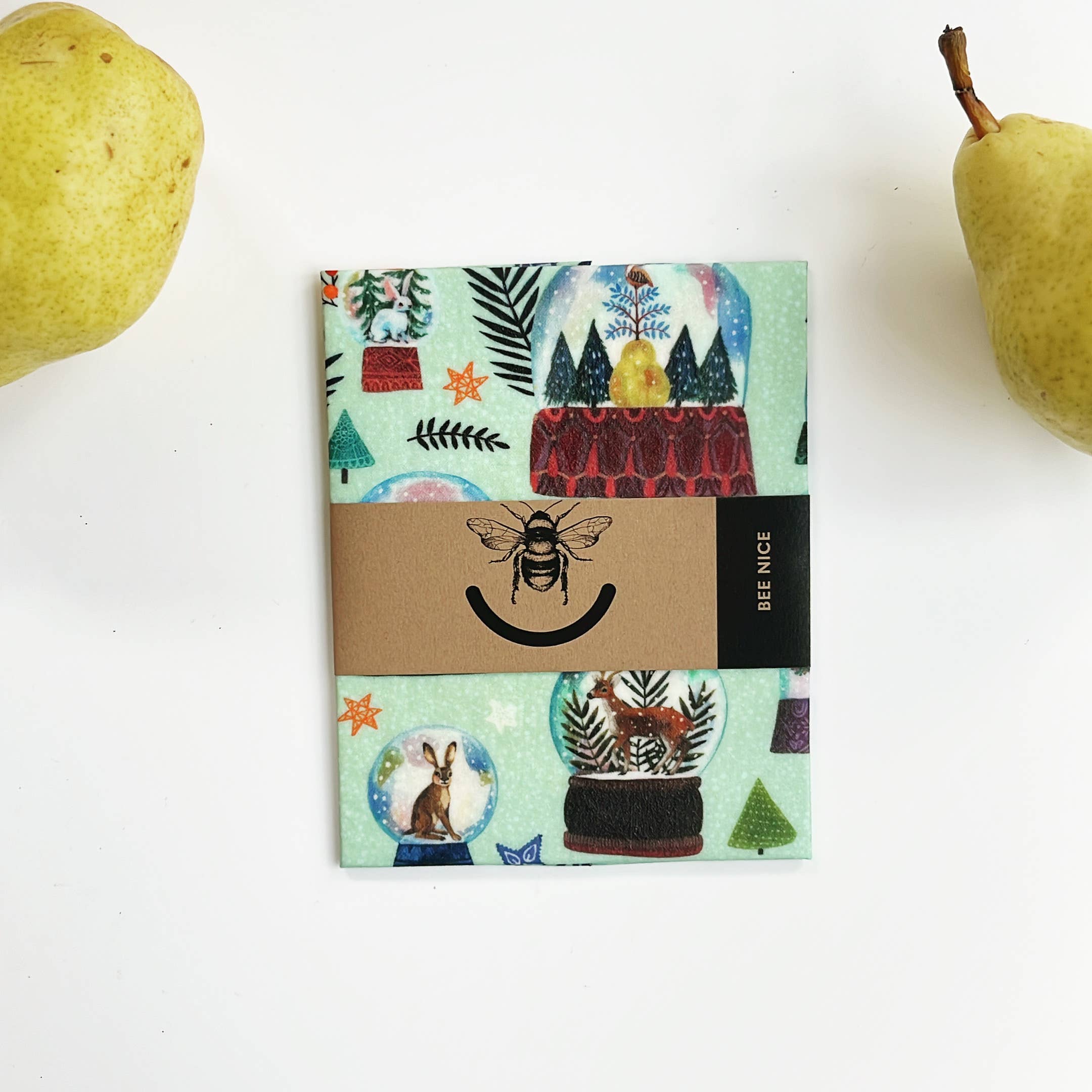 Bee Nice Goods – wholesale Food storage wrap/bag – Reusable Beeswax Food Wrap - snow globe0