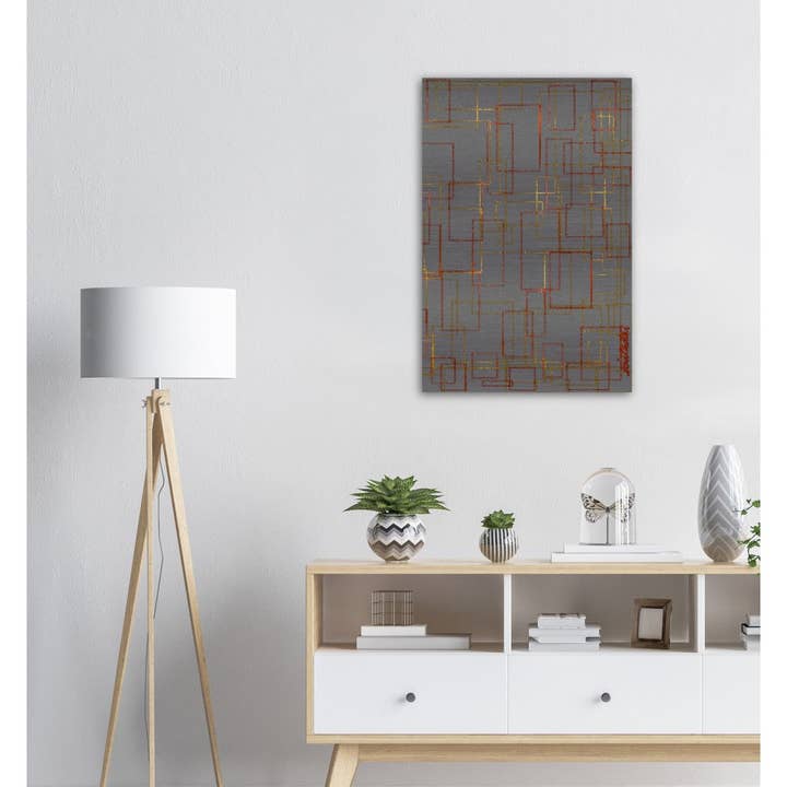 Yakob - Børstet Aluminium Print for engroshandel hos Winta Dai Art