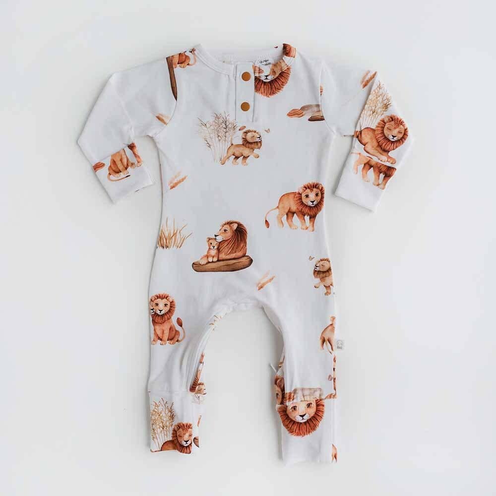 Snuggle Hunny - Wholesale Jumpsuit - Baby - Lion Organic Growsuit6