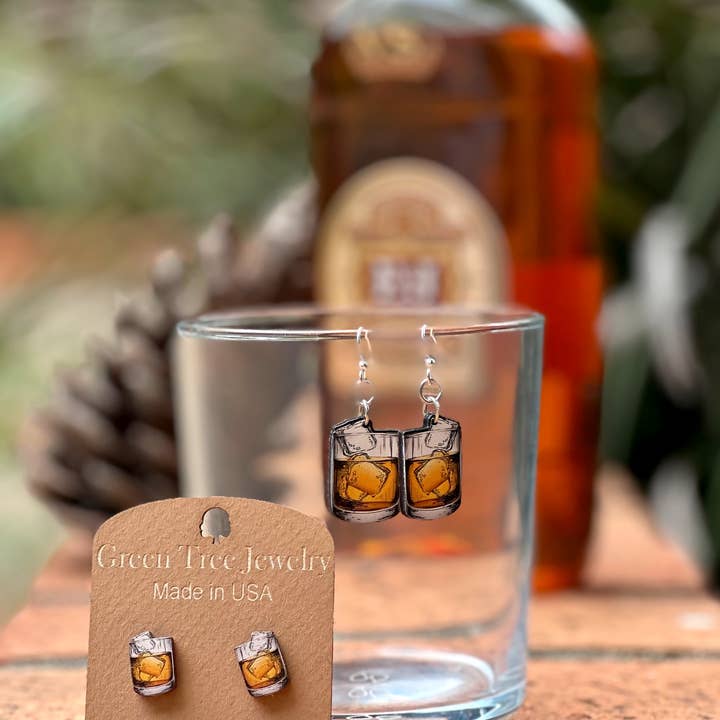 Green Tree Jewelry - Wholesale Dangle Earrings - Whiskey Earrings #17311