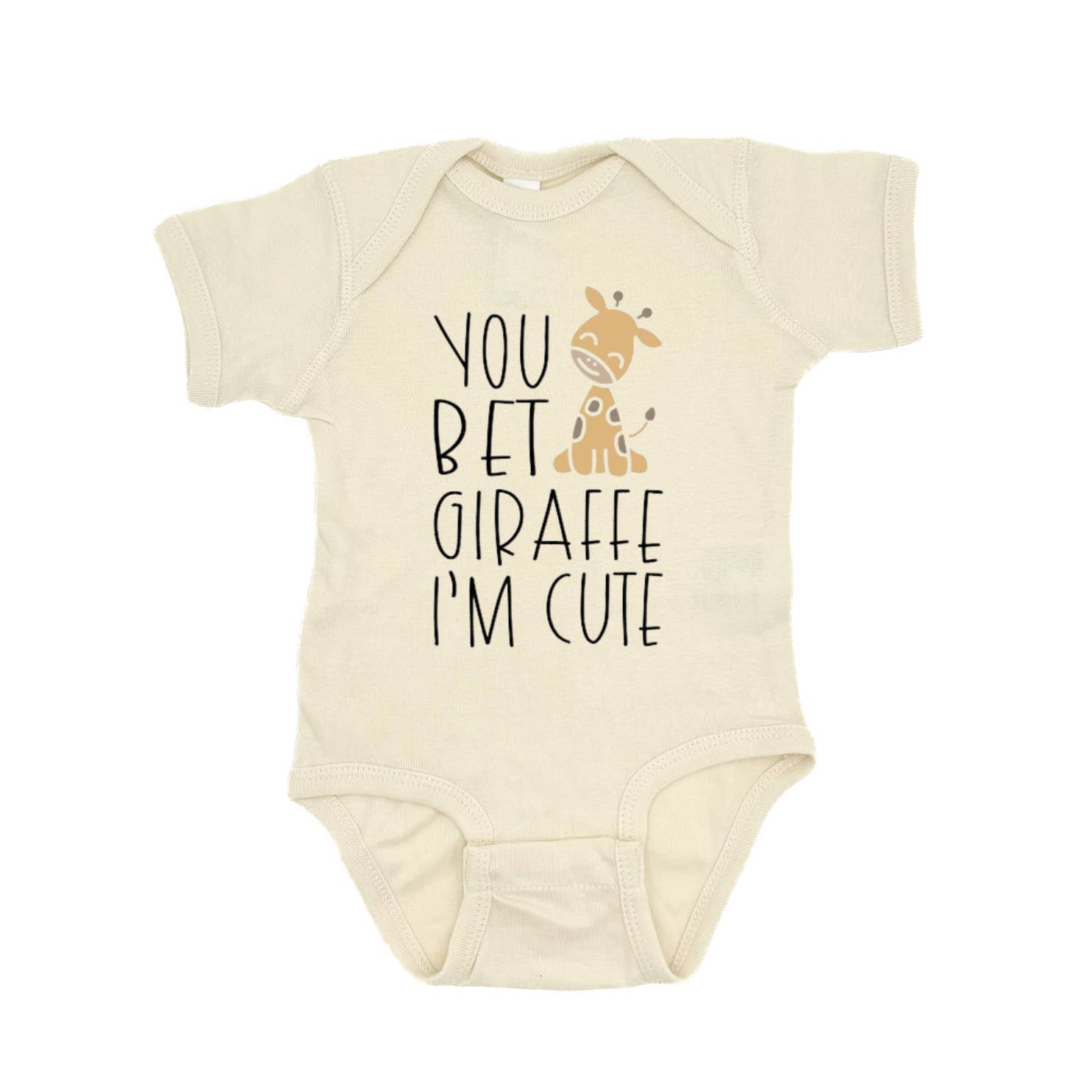Sage & Soil – wholesale Overall - Baby – You Bet Giraffe I'm Cute Spädbarnsdräkt