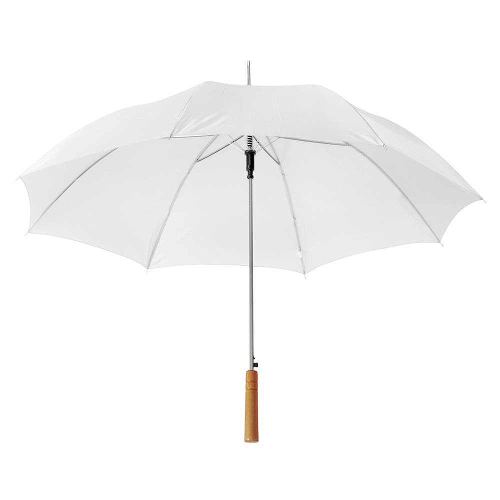 eBuyGB Craft Blanks - Wholesale Umbrella - Unisex - 23" Blank White Wedding Umbrella Sublimation Automatic Wood1