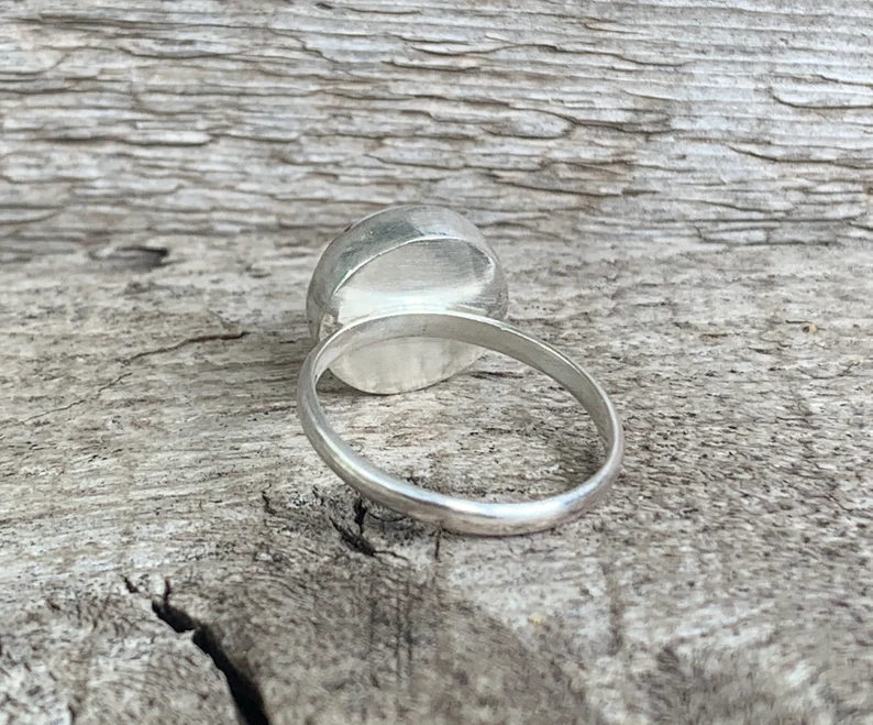 Gilded Bug Jewelry – Engroshandel Statementring – 12mm runde Solitaire Spiny Oyster kobber turkis Ring6