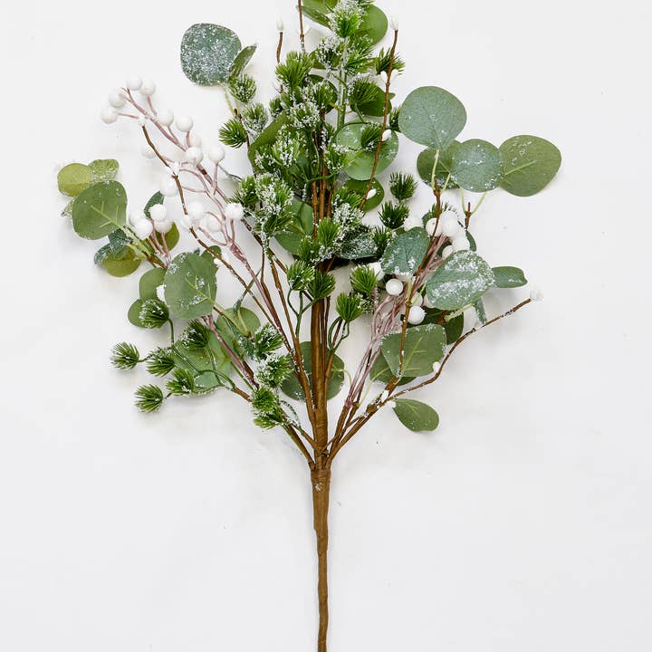 WORTH IMPORTS - Wholesale Artificial Flowers - 22" Leaf Bush with White Berries