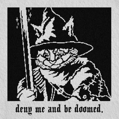 Deny Me and Be Doomed Art Print for wholesale by Big Bad Mullet