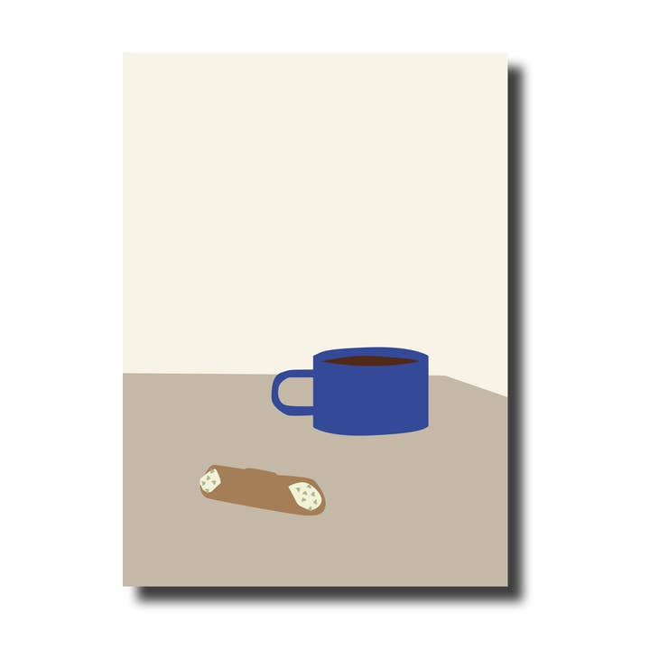 De Lange Tafel - Wholesale Everyday Greeting Card - Postcard ยท Coffee and cannoli0