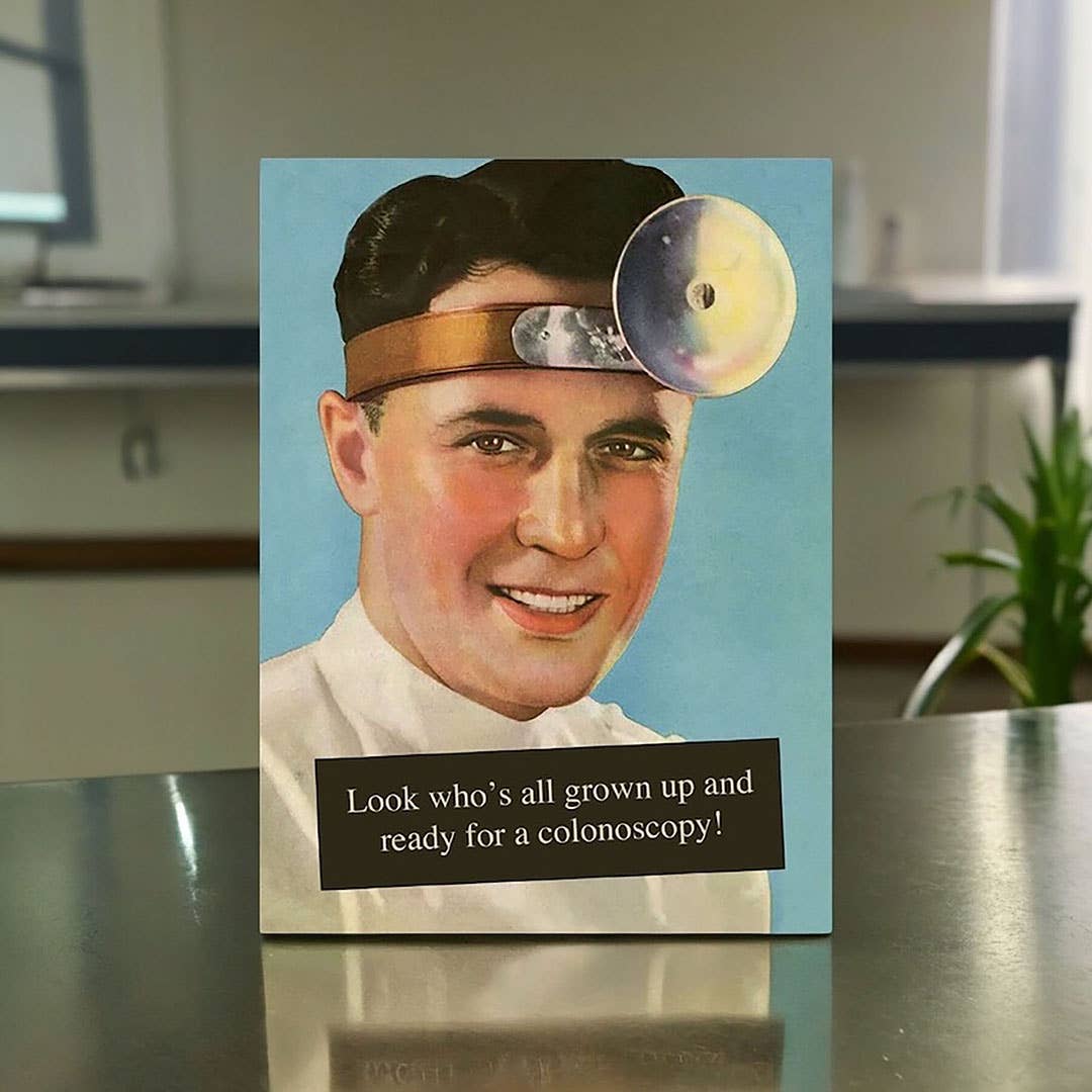 Bad Betty Greeting Co. - Wholesale Birthday Card - Look Who’s Grown Up! Ready for a Colonoscopy Birthday Card3