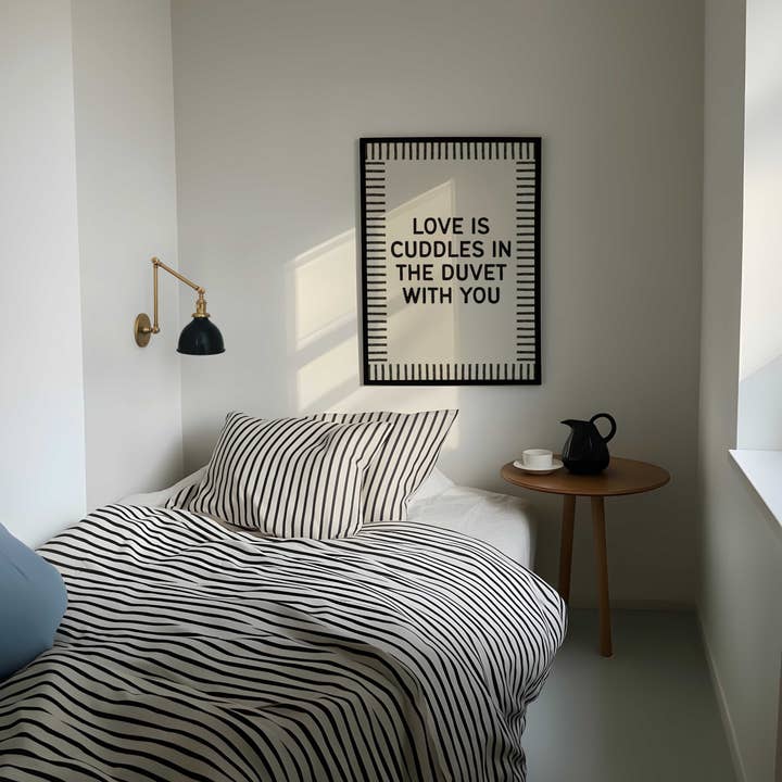 D'LUXE PRINTS - Wholesale Art Print - Love Is Cuddles in the Duvet Print9